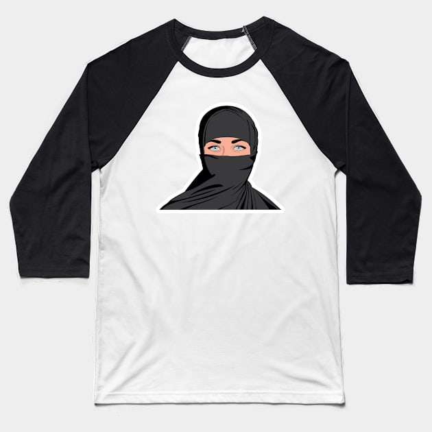 Happy women’s day illustration of beautiful women wear hijab vector design. Baseball T-Shirt by AlviStudio